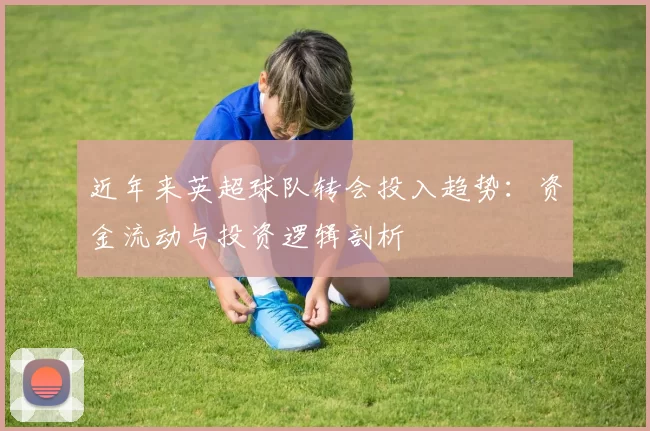 近年来英超球队转会投入趋势：资金流动与投资逻辑剖析